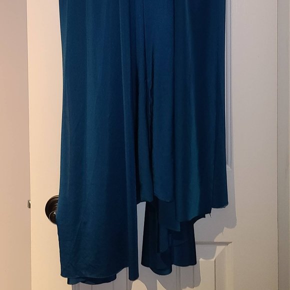 Dark Teal Multi Way Wrap Dress Size Small - Picture 5 of 9